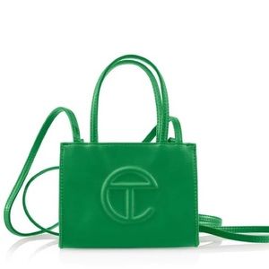 Green telfar mini bag